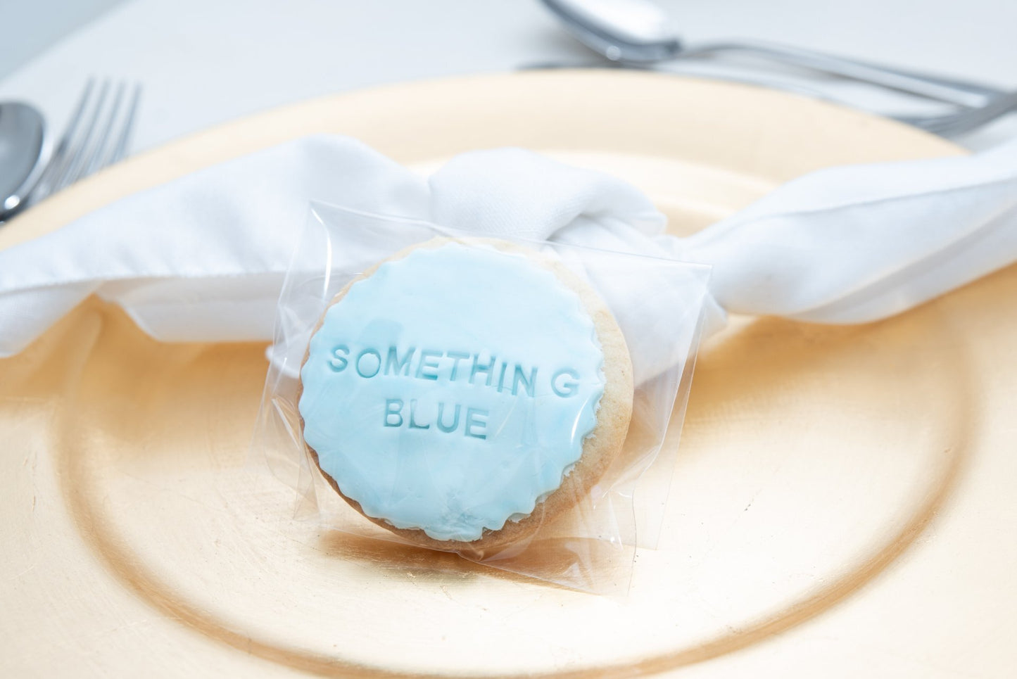 Wedding Biscuits Favours - Something Blue