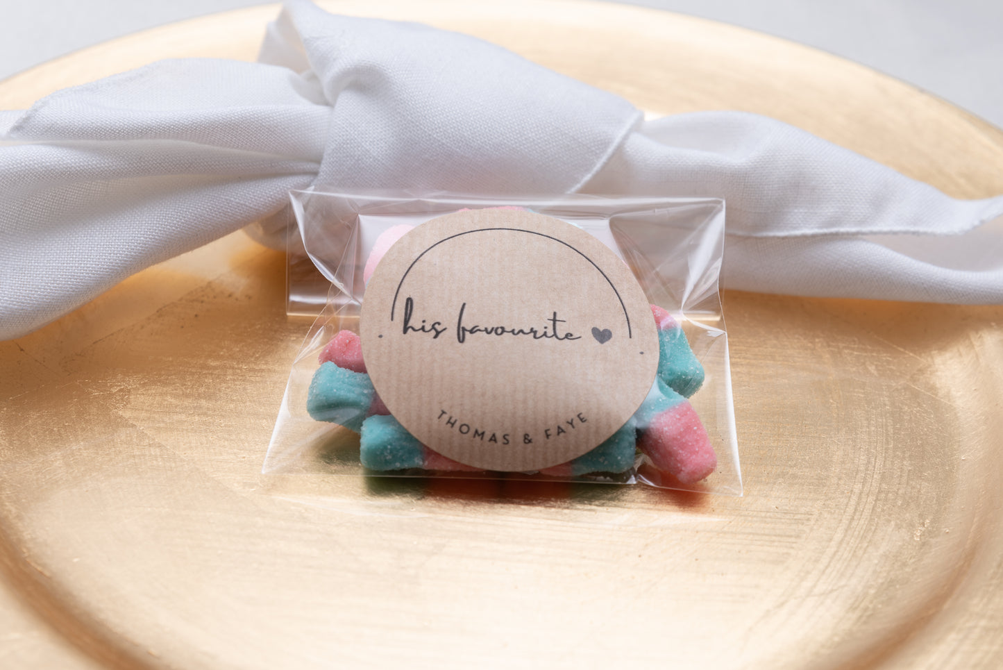 Wedding Favours - Sweet Bags - His and Her Favourites