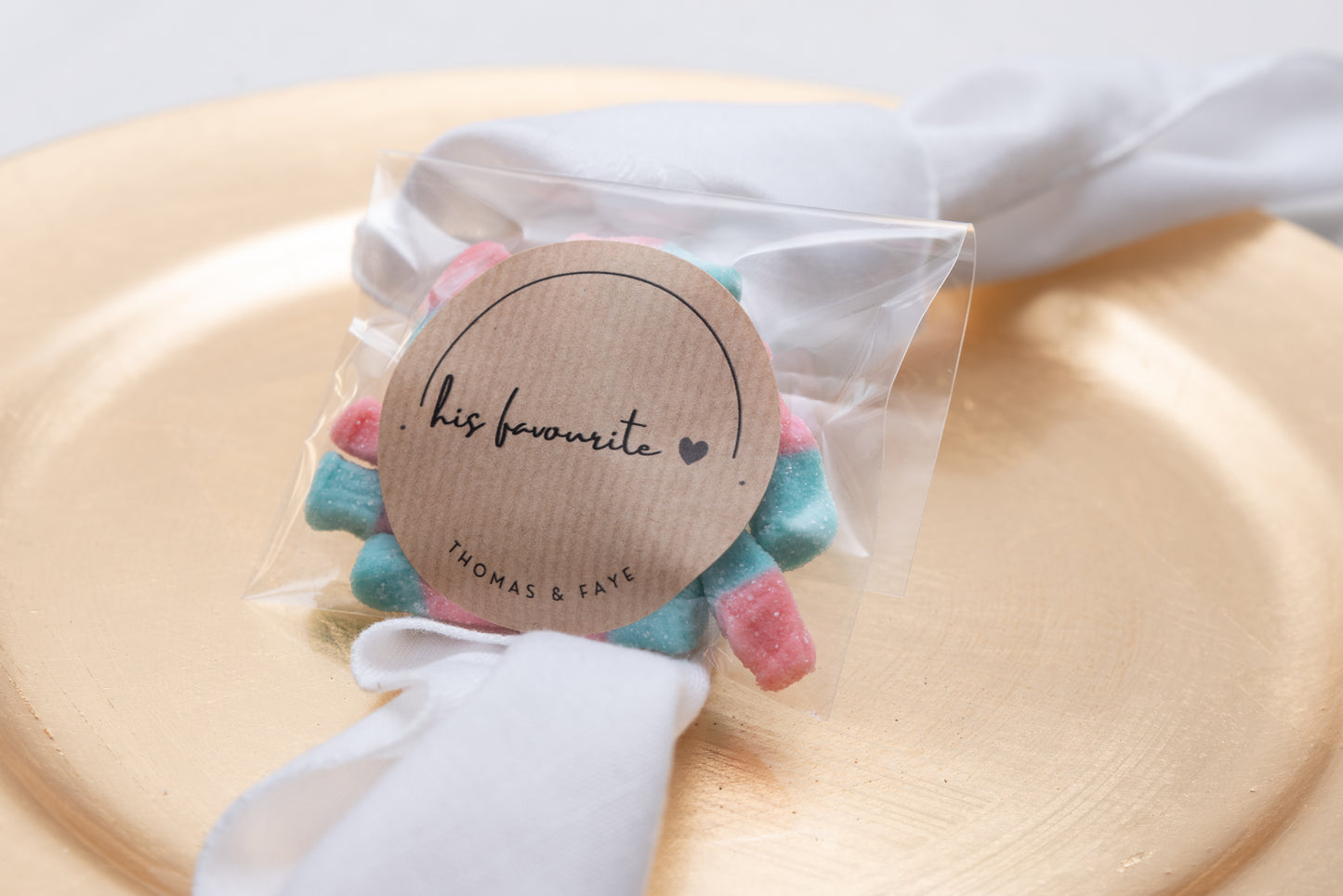 Wedding Favours - Sweet Bags - His and Her Favourites