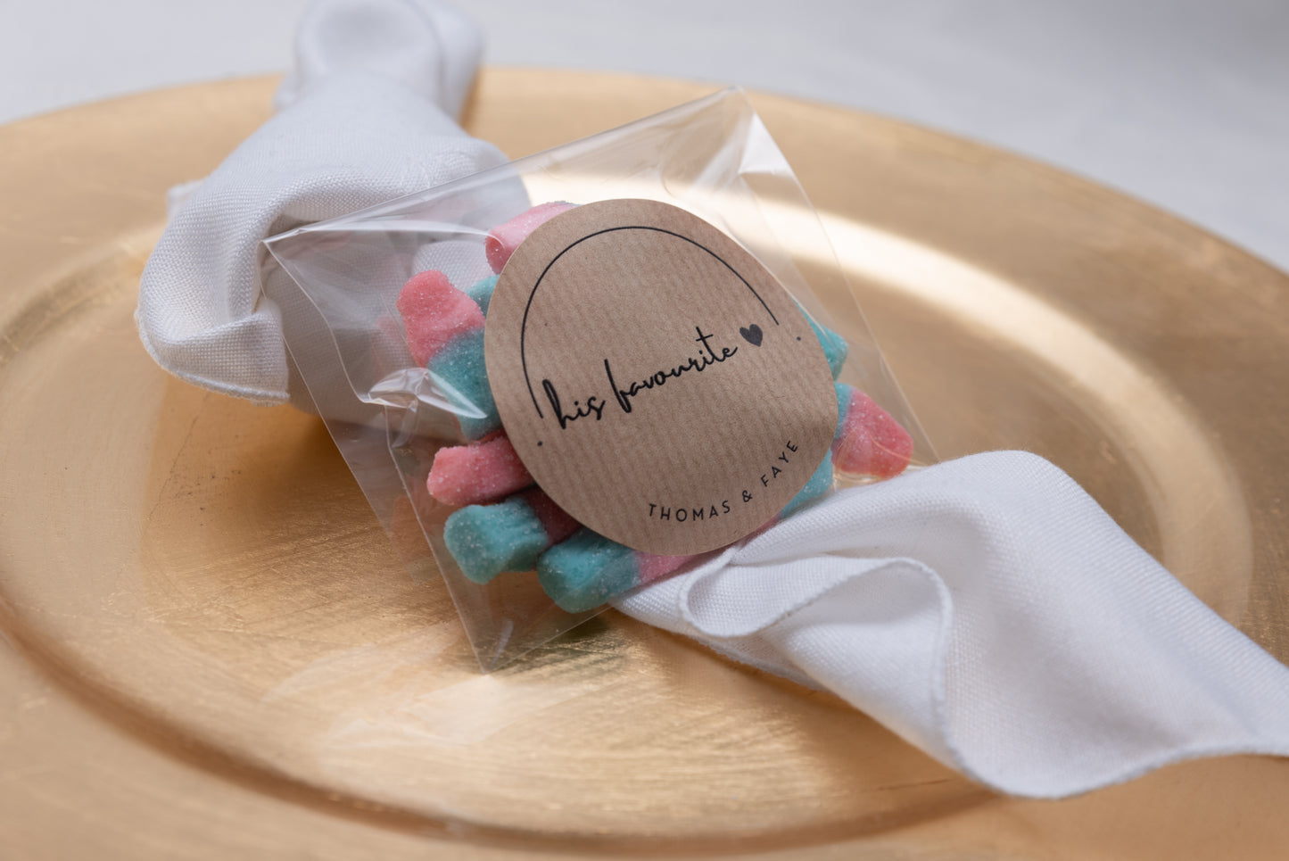 Wedding Favours - Sweet Bags - His and Her Favourites