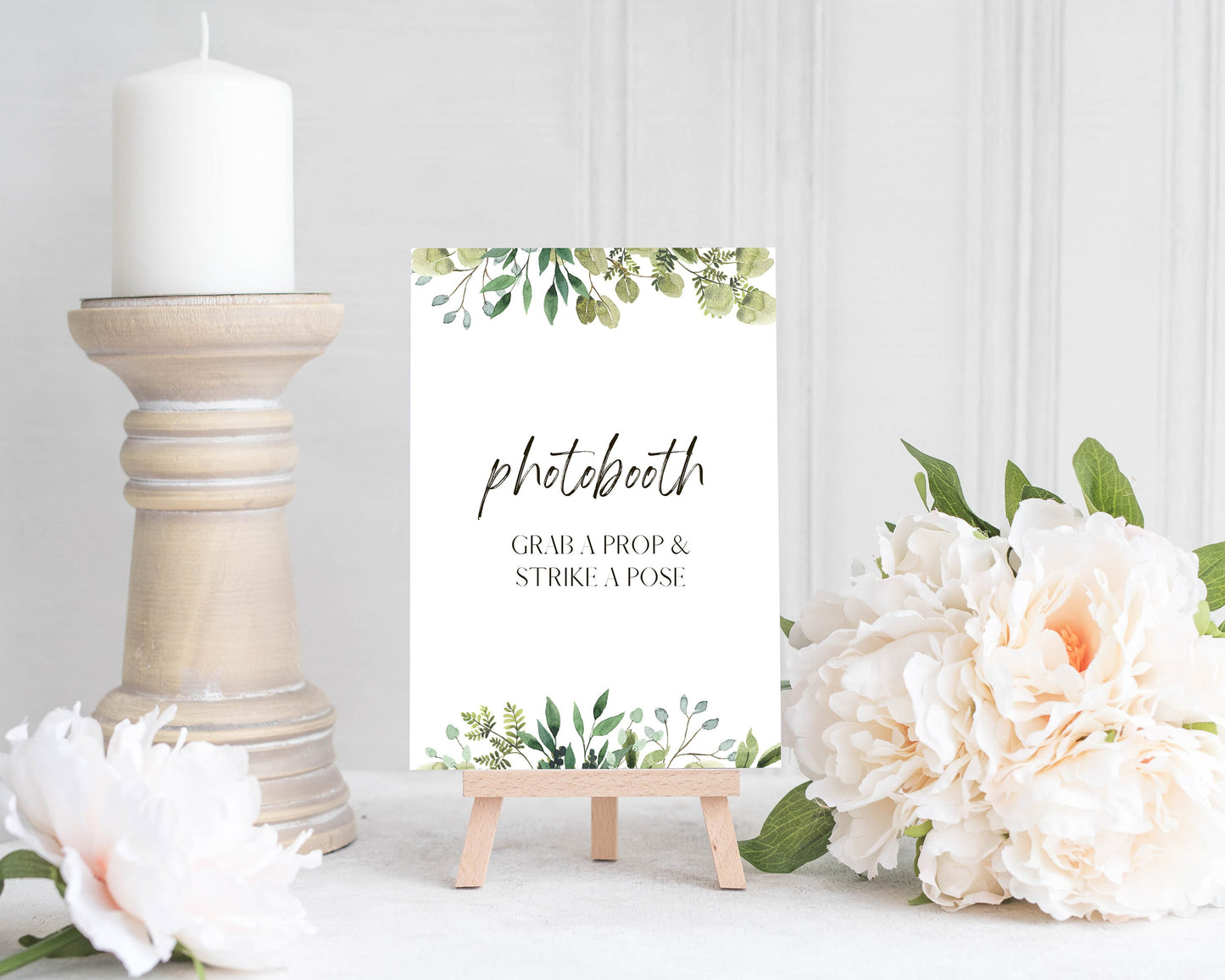 Downloadable Wedding Sign - Full Collection - Greenery